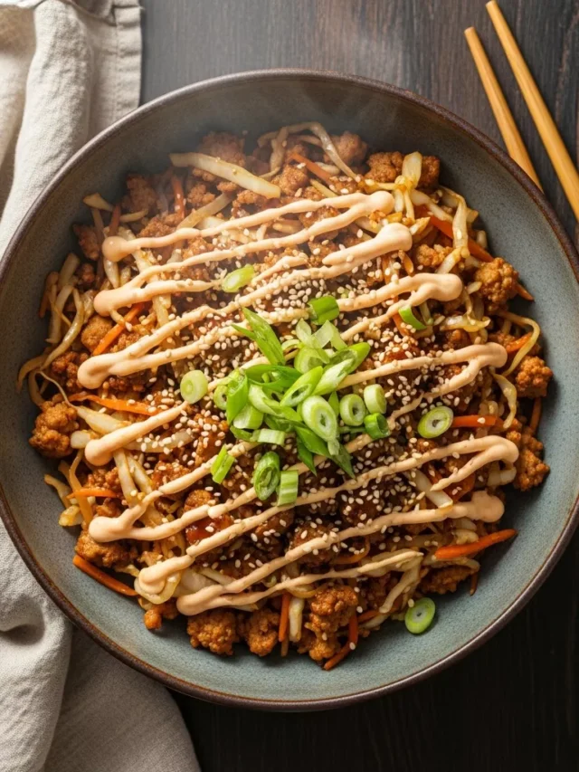 Quick Egg Roll In A Bowl Recipe (Web Story)