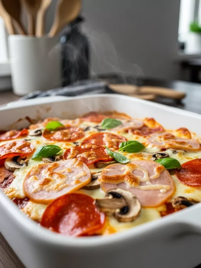 Comforting Low Carb Pizza Casserole: The Perfect Keto Dinner (Web Story)