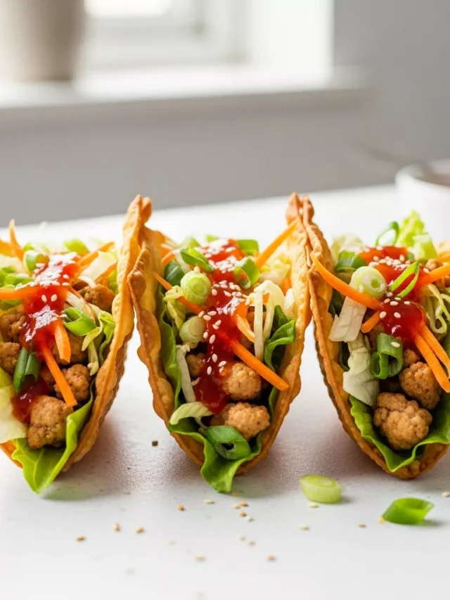Delicious Crispy Chicken Wonton Tacos Recipe (Web Story)