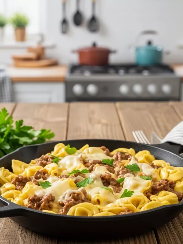 Comforting Philly Cheesesteak Tortellini Pasta Recipe (Web Story)