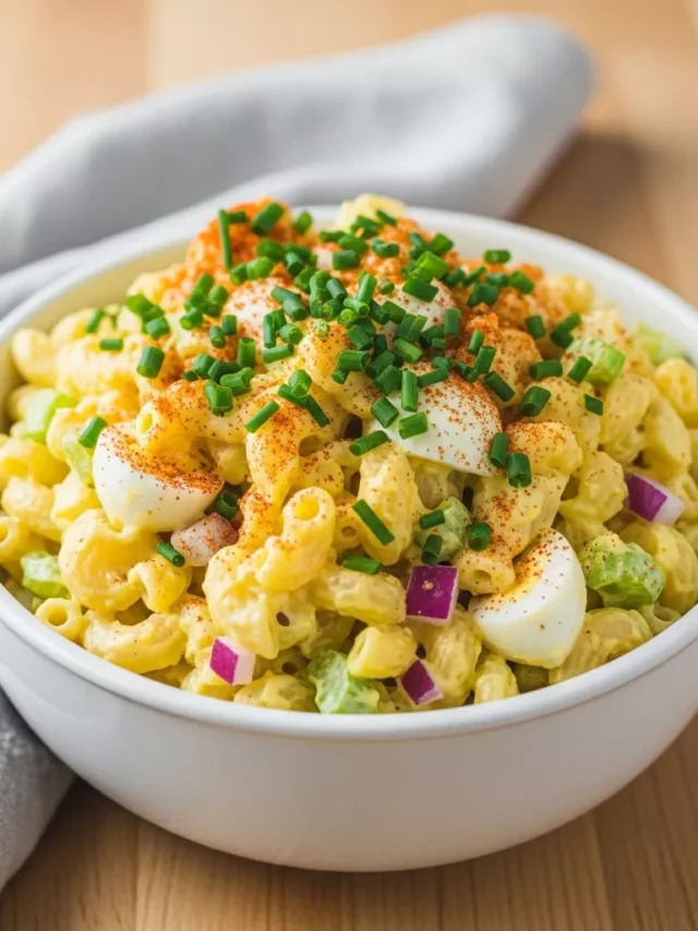Deviled Egg Macaroni Salad Recipe Ultimate Deviled Egg Macaroni Salad: A Potluck Masterpiece (Web Story)
