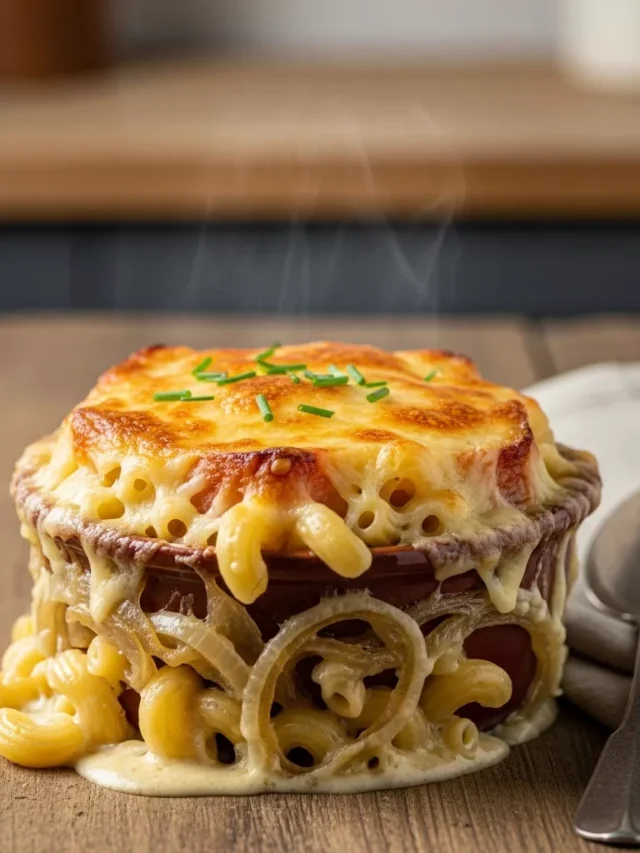 French Onion Mac And Cheese Cozy French Onion Soup Mac & Cheese: The Ultimate Comfort Fusion (Web Story)