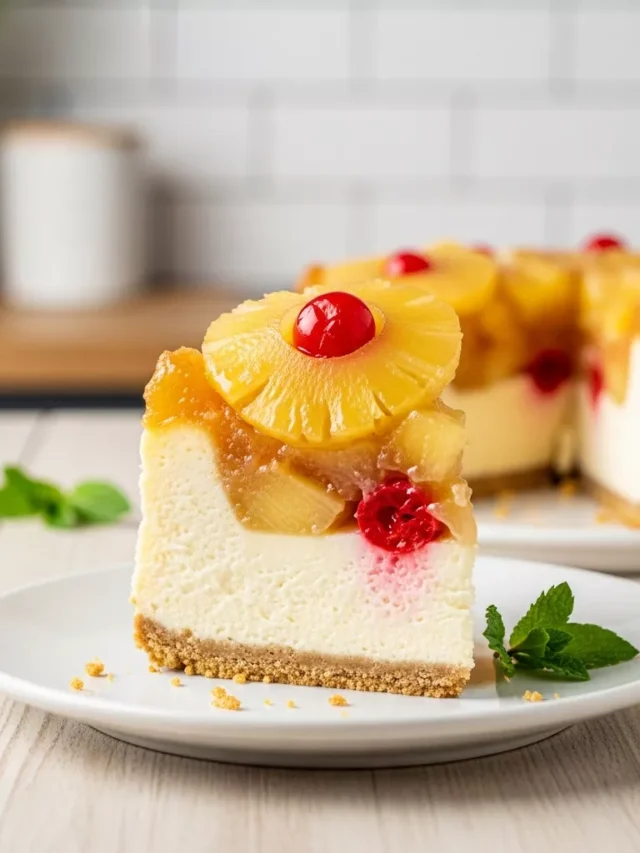 Pineapple Cheesecake Recipe Amazing Pineapple Upside-down Cheesecake: A Tropical Twist (Web Story)