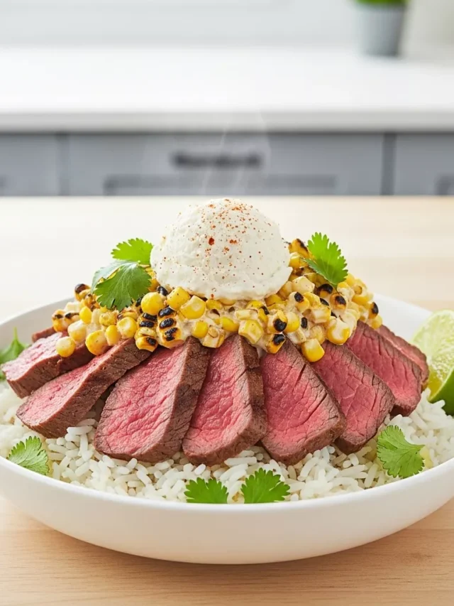 Zesty Street Corn Steak Rice Bowls: Your New Weeknight Favorite (Web Story)