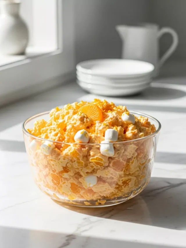 Creamy Orange Creamsicle Fluff Salad: A Zesty No-bake Delight (Web Story)