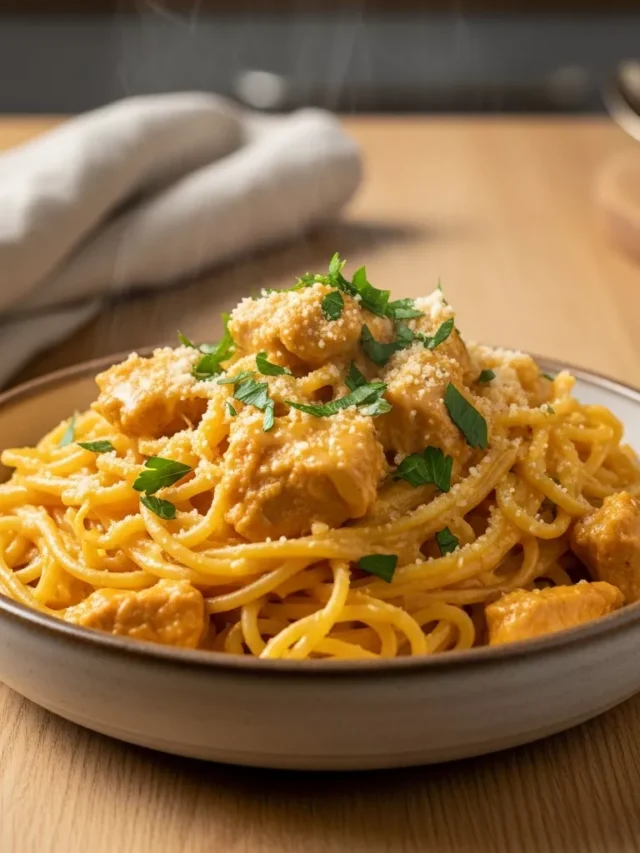 Perfect Spicy Cajun Chicken Spaghetti: Creamy Three-cheese Bliss (Web Story)