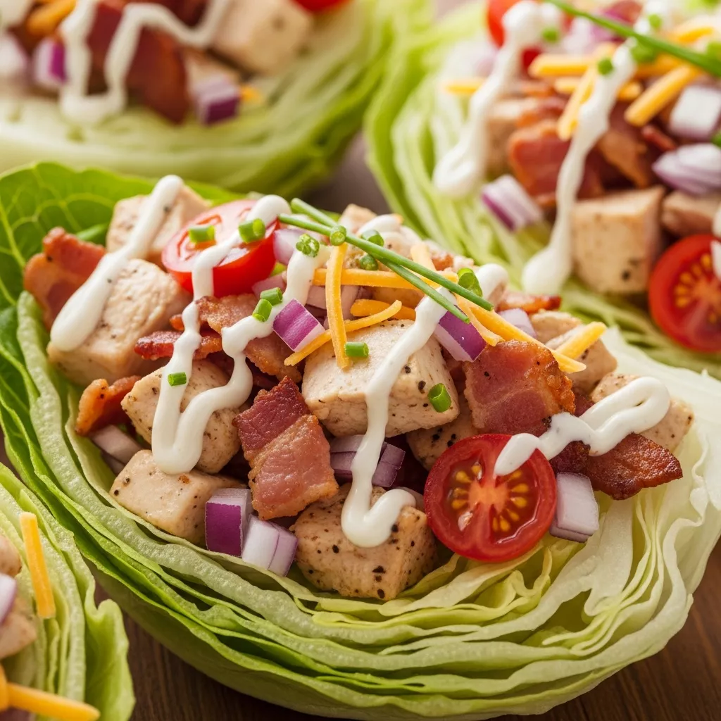 Chicken Turkey Turkey turkey bacon Ranch Lettuce Boats