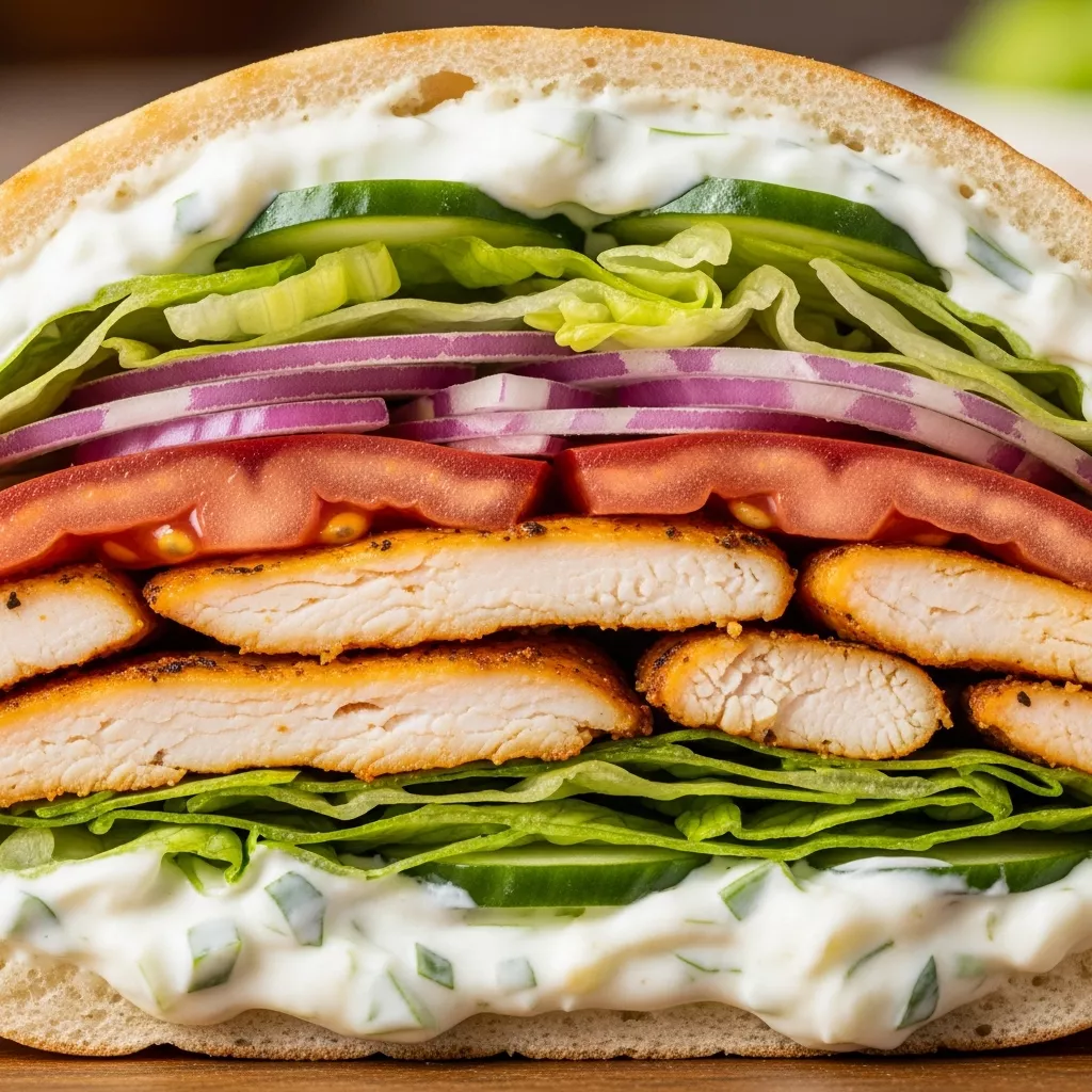 Delicious Greek Chicken Gyros with homemade Tzatziki sauce