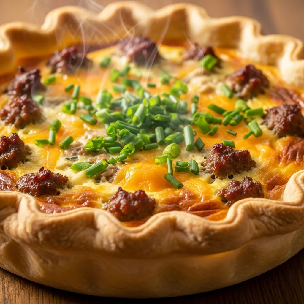 Delicious Quiche with Sausage Gravy