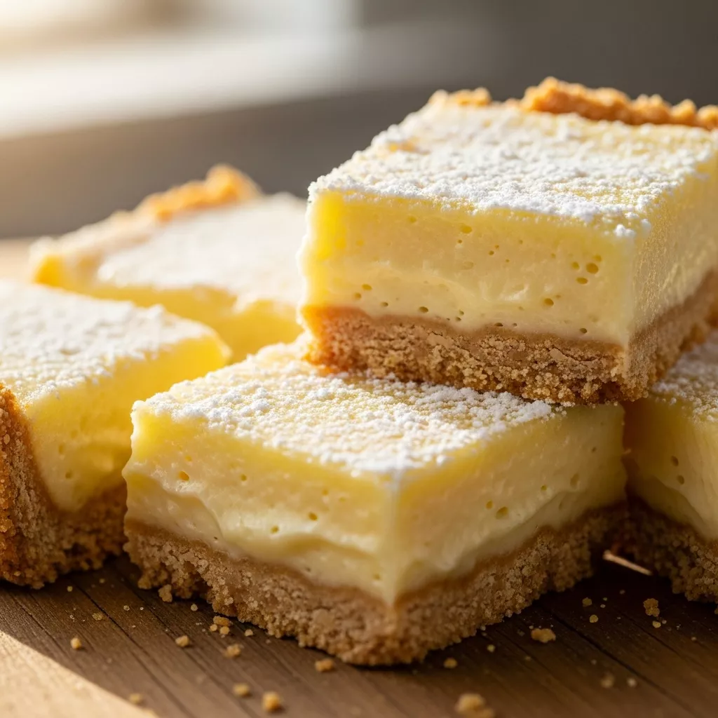Key Lime Crack Bars, close-up hero shot showcasing creamy filling and graham cracker crust