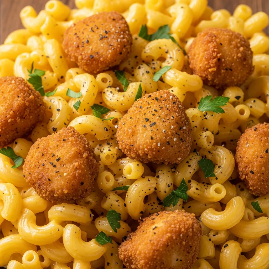 Creamy Honey Pepper Chicken Mac and Cheese