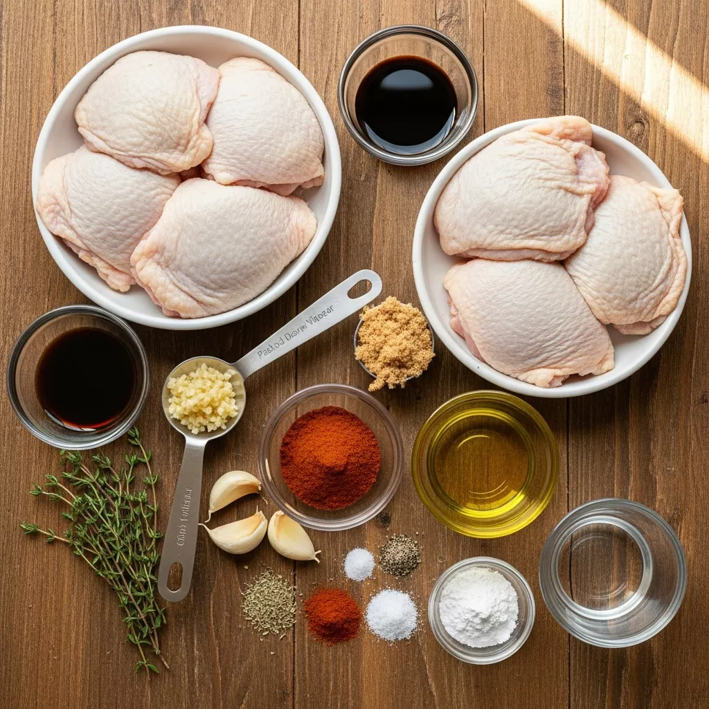 Ingredients for Cozy Slow Cooker Brown Sugar Garlic Chicken