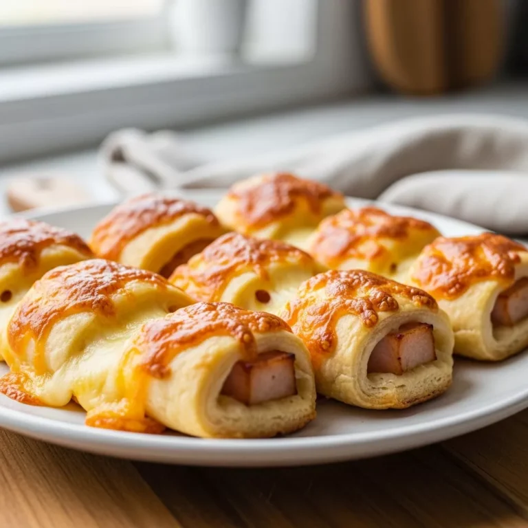 Cheesy Turkey Sticks on a Plate