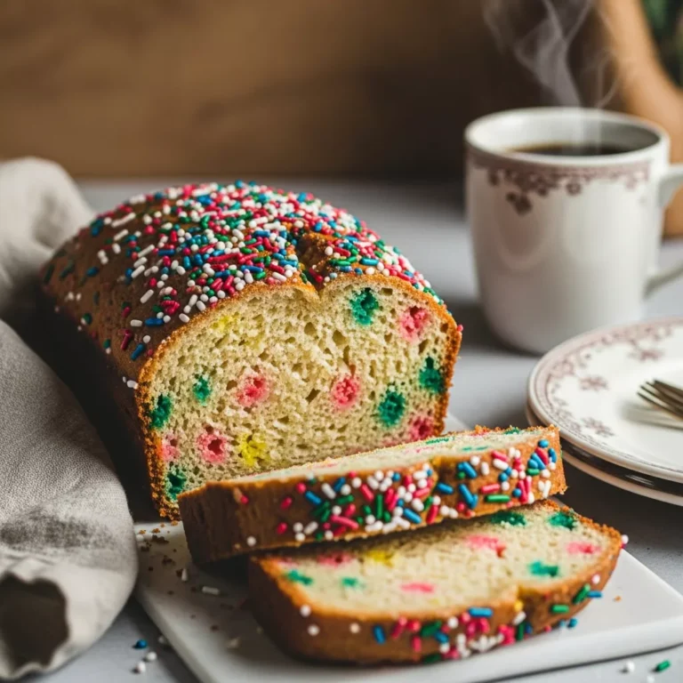 Christmas Sprinkle Buttermilk Bread loaf