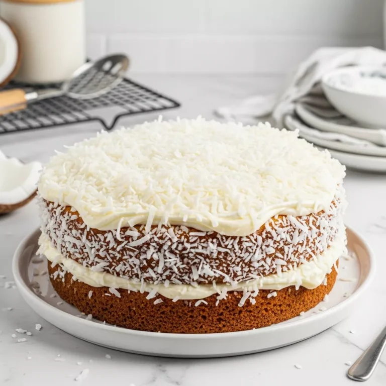 Whole triple coconut cake