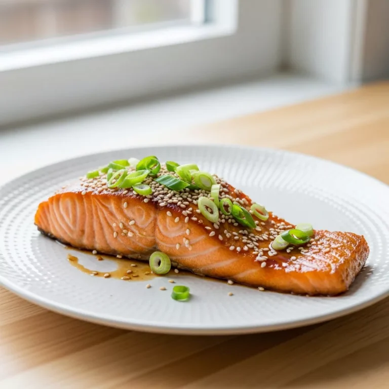 Delicious Bang Bang Salmon on a plate