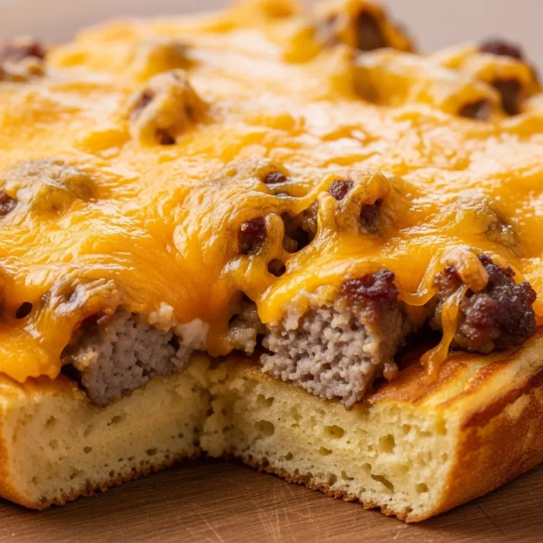 Pancake Sausage Casserole Recipe Card