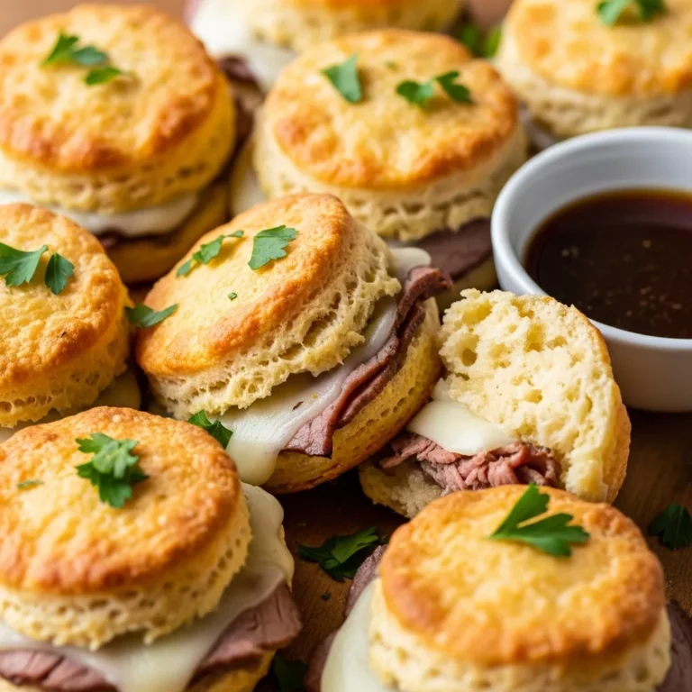 Recipe for Cozy Baked French Dip Biscuits