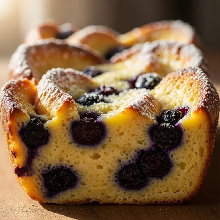 Lemon Blueberry French Toast Casserole Recipe Card