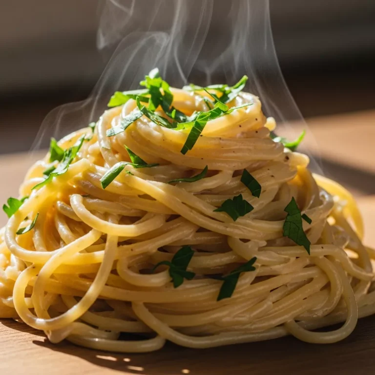 Recipe Card for Creamy Dreamy Cream Cheese Spaghetti
