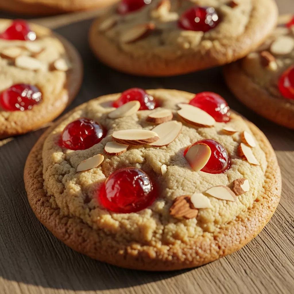 Cherry Almond Cookies: Delightful No-Chill Recipe