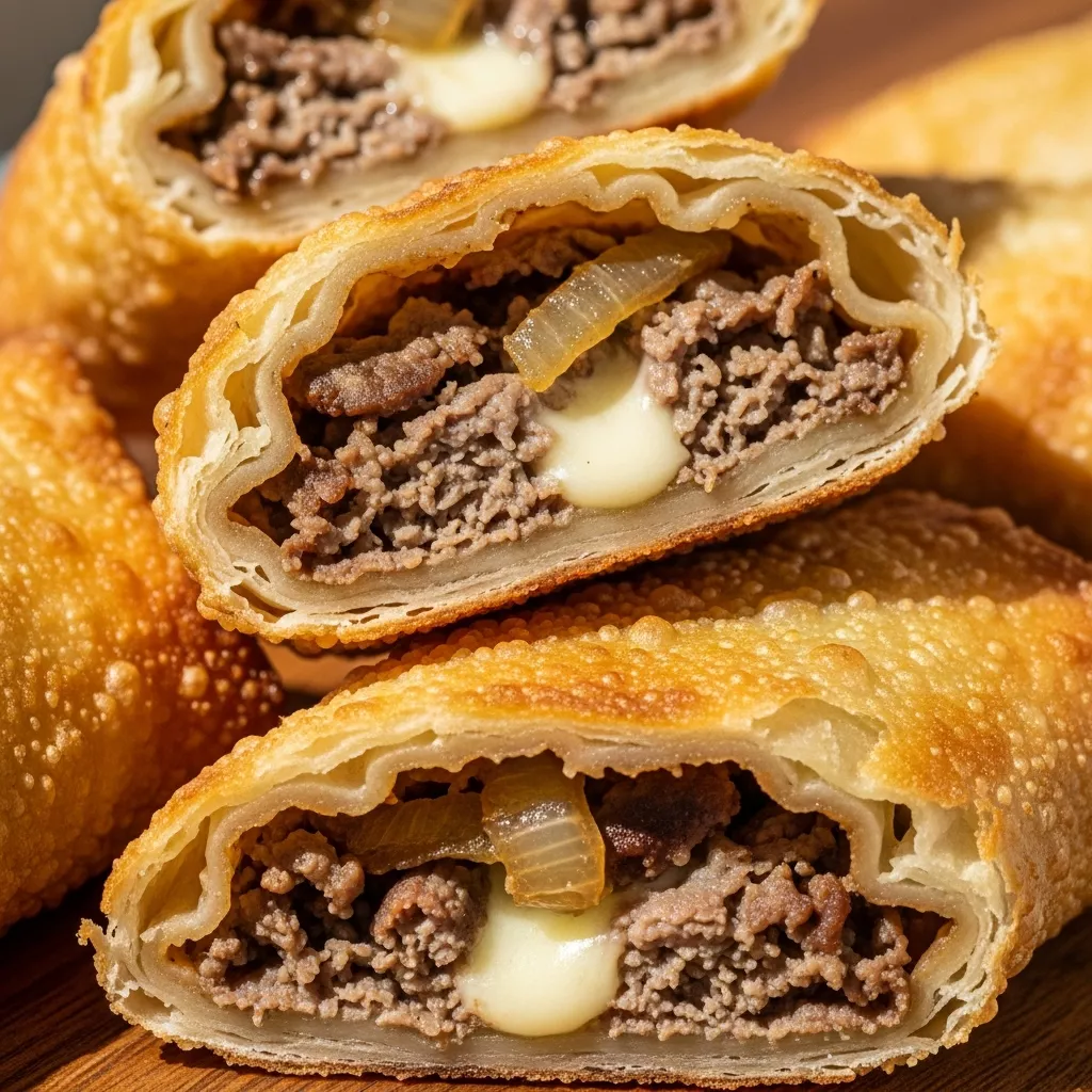 Crispy Philly Cheesesteak Egg Rolls