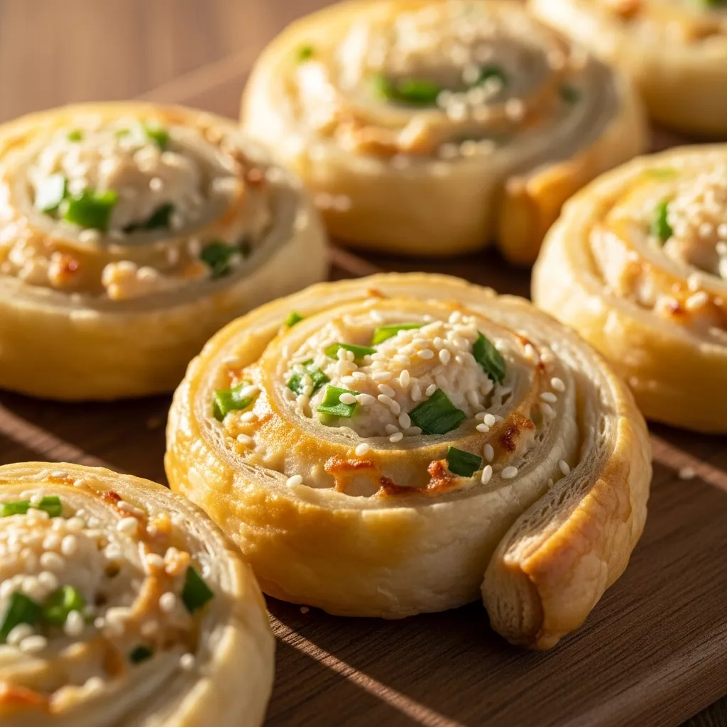 Crispy Crab Rangoon Pinwheels