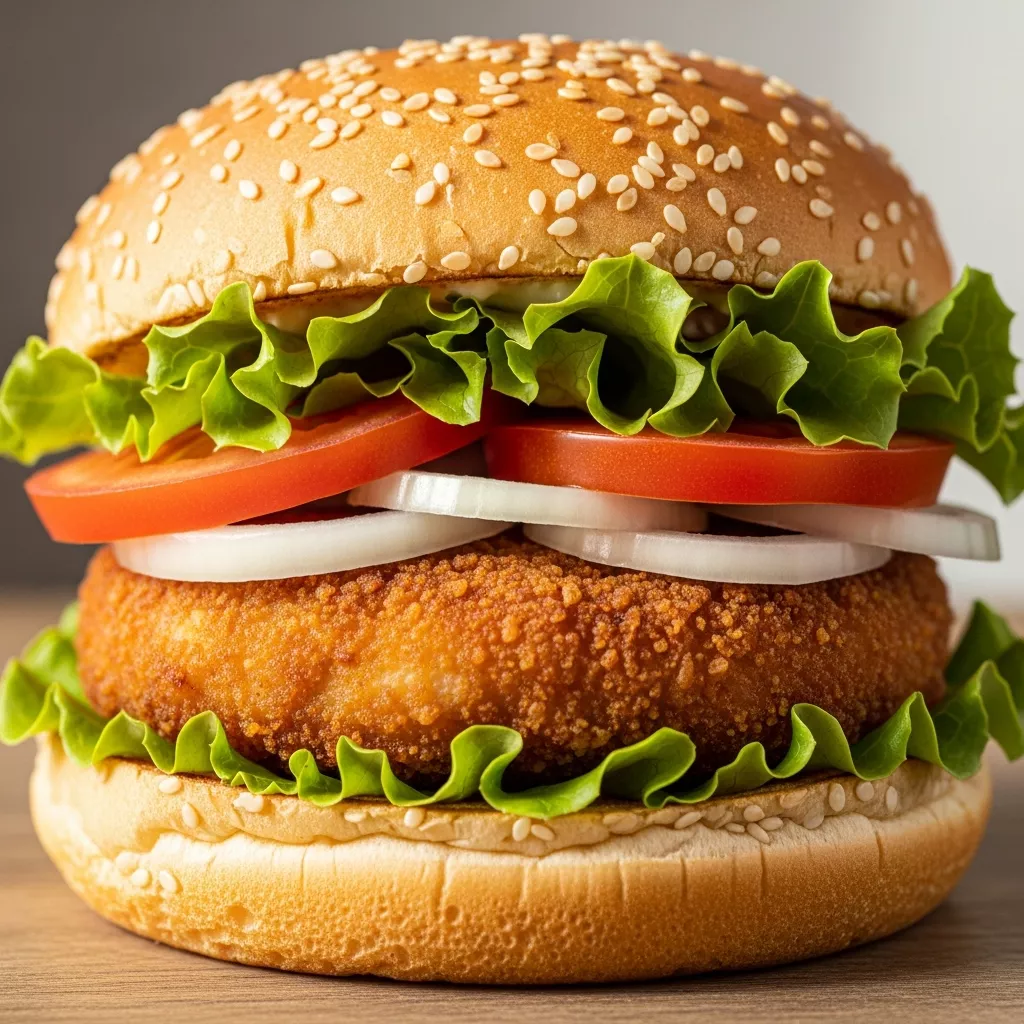 Crispy Ground Chicken Burgers: Crispy Ground Chicken Burger