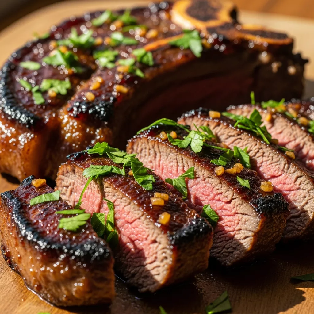 Sweet and Savory Brown Sugar Garlic Beef Chops