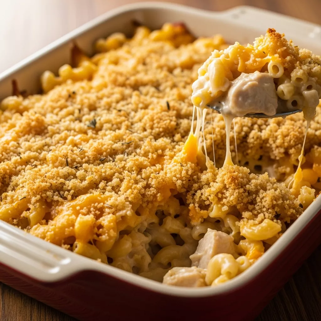 Macaroni Chicken Casserole: Creamy Macaroni and Chicken Casserole Delight