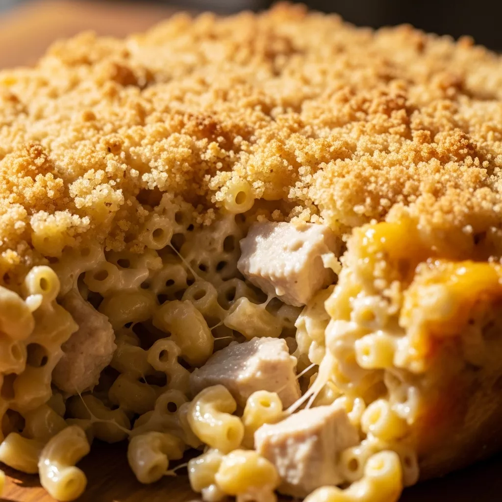 Creamy Macaroni Turkey Casserole