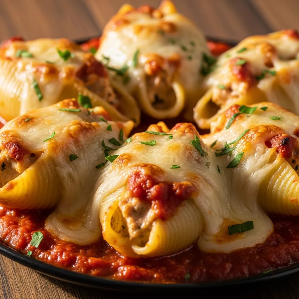 Creamy Cajun Chicken Stuffed Shells, a flavorful and comforting dish