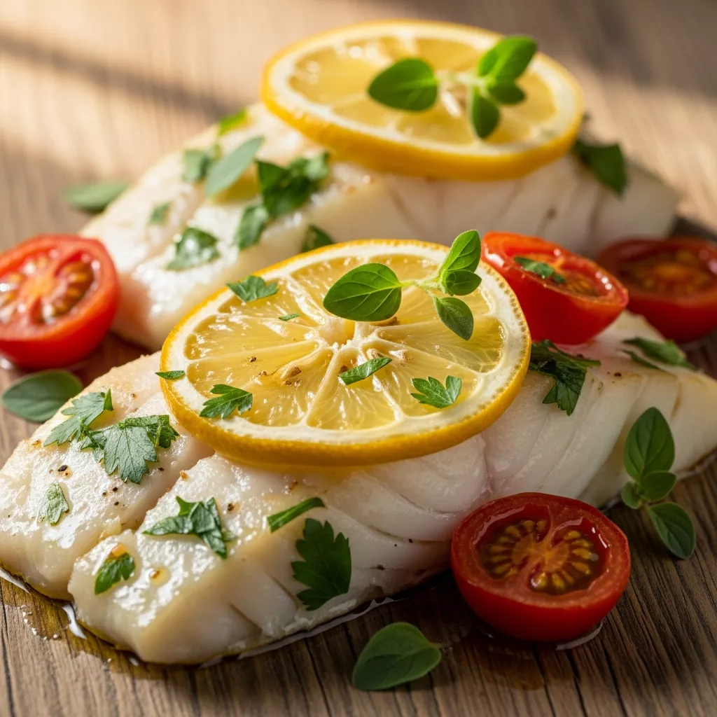 Flavorful Mediterranean Baked Fish with Lemon & Herbs