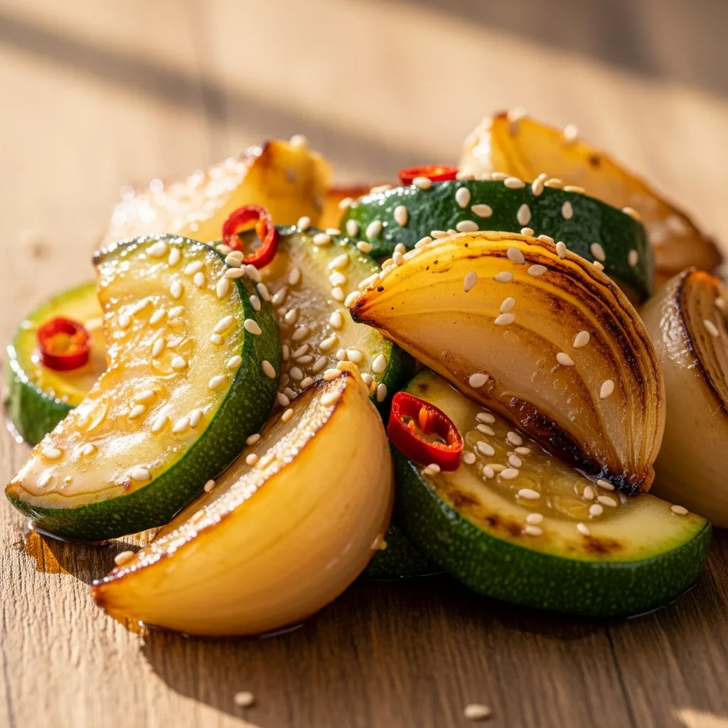 Keto Zucchini Stir Fry: Savory Keto Japanese Zucchini and Onion Stir-Fry