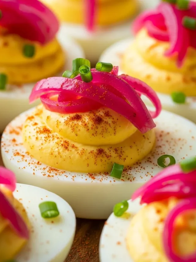 Delicious Pickled Onion Deviled Eggs: 7 Irresistible Bites (Web Story)