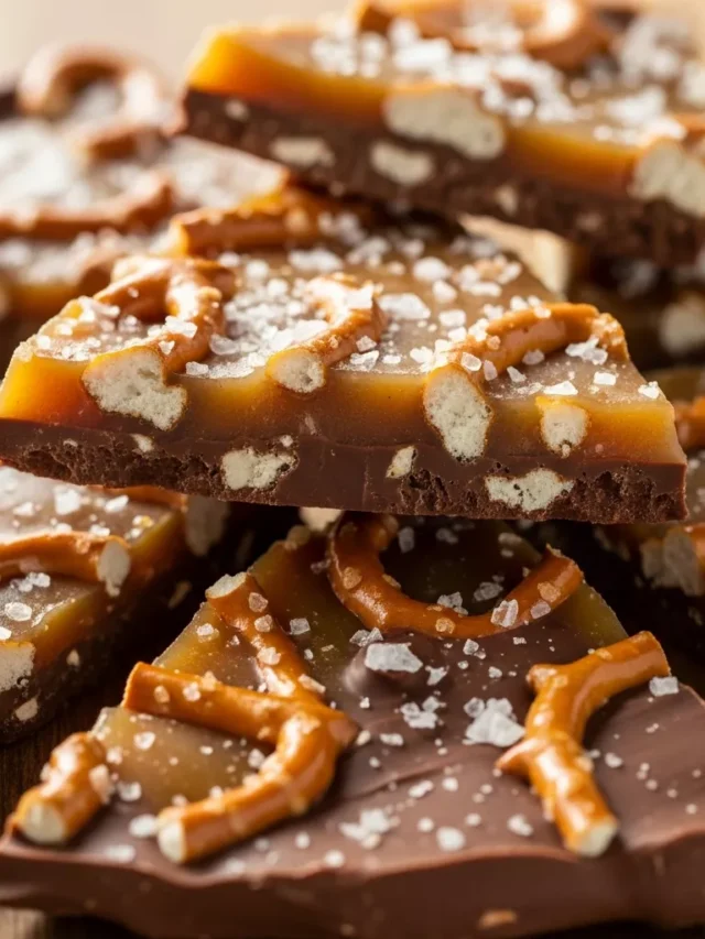 Amazing Salted Caramel Pretzel Bark Recipe That’s Irresistible (Web Story)