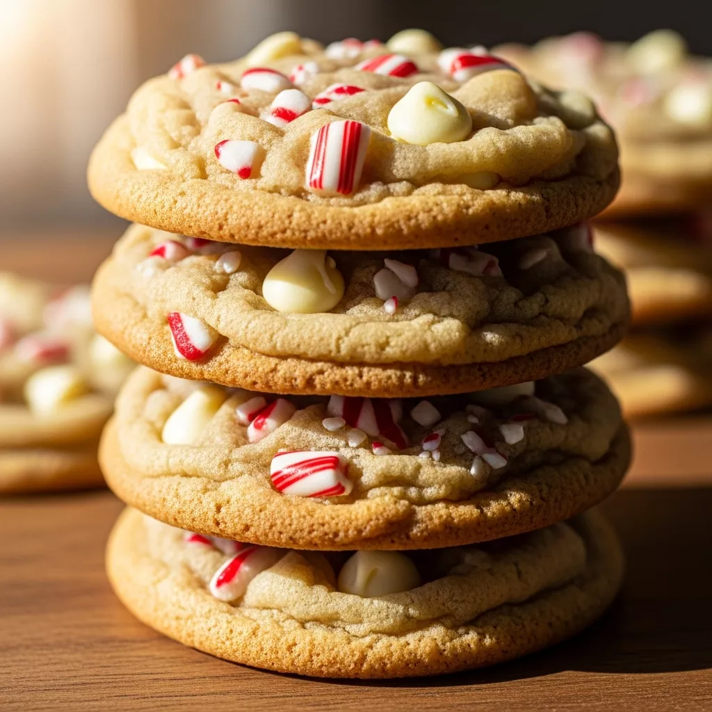 Cozy White Chocolate Candy Cane Cookies