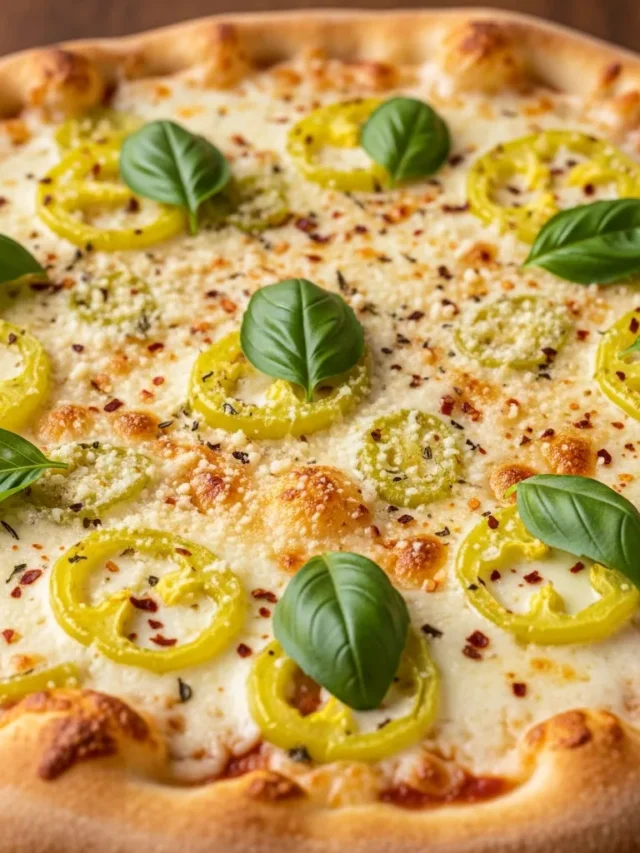 Amazing Homemade White Banana Pepper Pizza Recipe (Web Story)