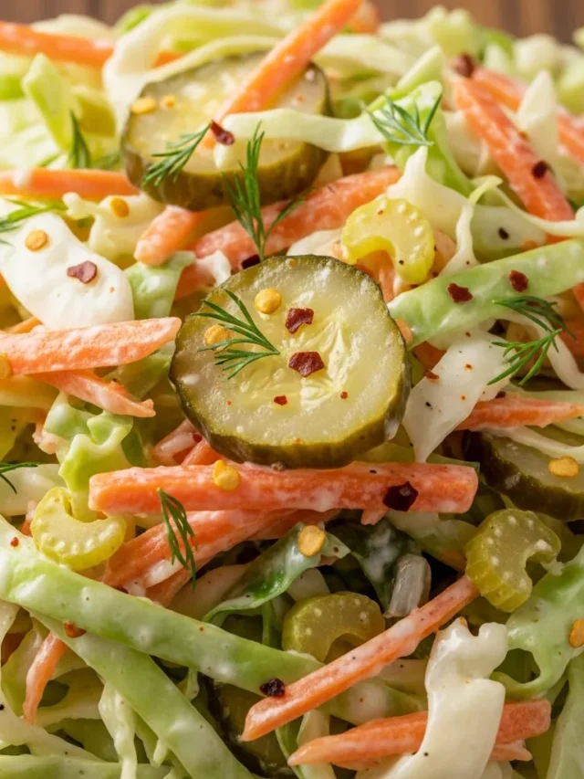 Sweet And Spicy Pickle Slaw Amazing Sweet & Spicy Pickle Slaw That Will Steal The Show (Web Story)