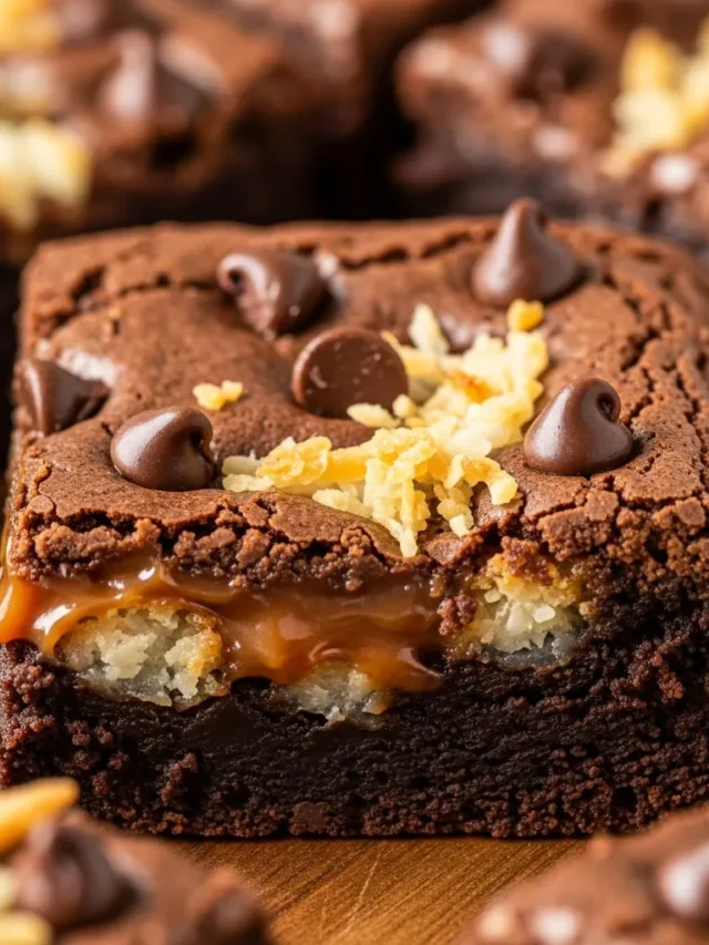 Deliciously Easy Samoa Box Mix Brownies Recipe (Web Story)