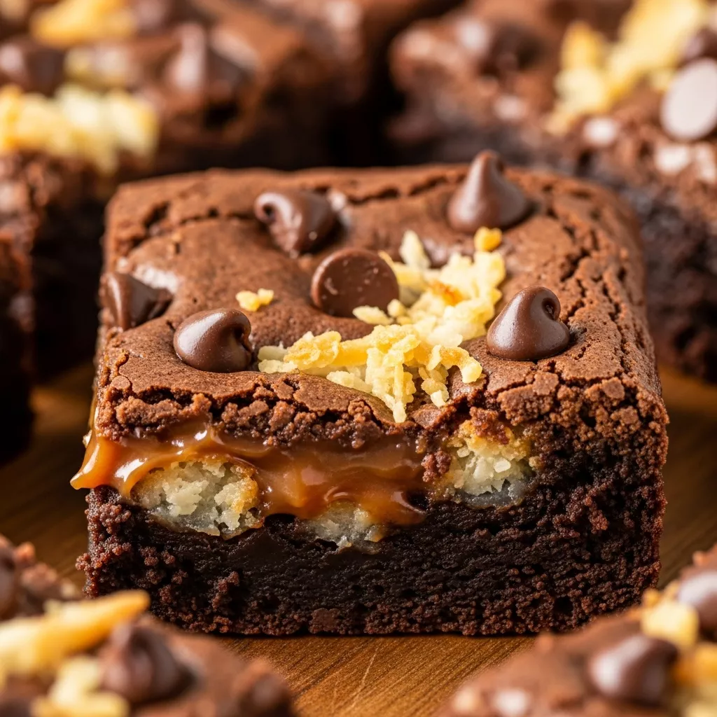 Fudgy Samoa Box Mix Brownies