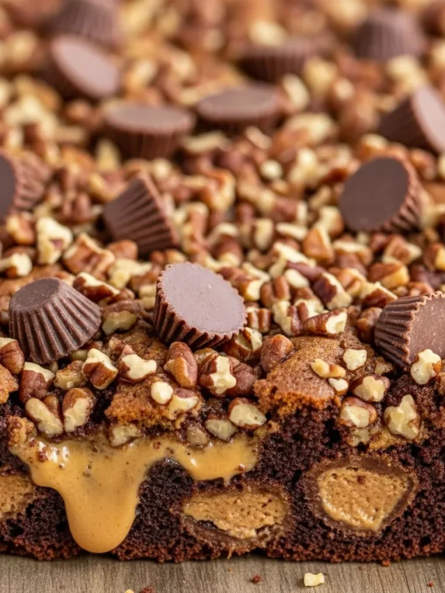 Irresistible Peanut Butter Cup Dream Dump Cake – Quick & Easy! (Web Story)