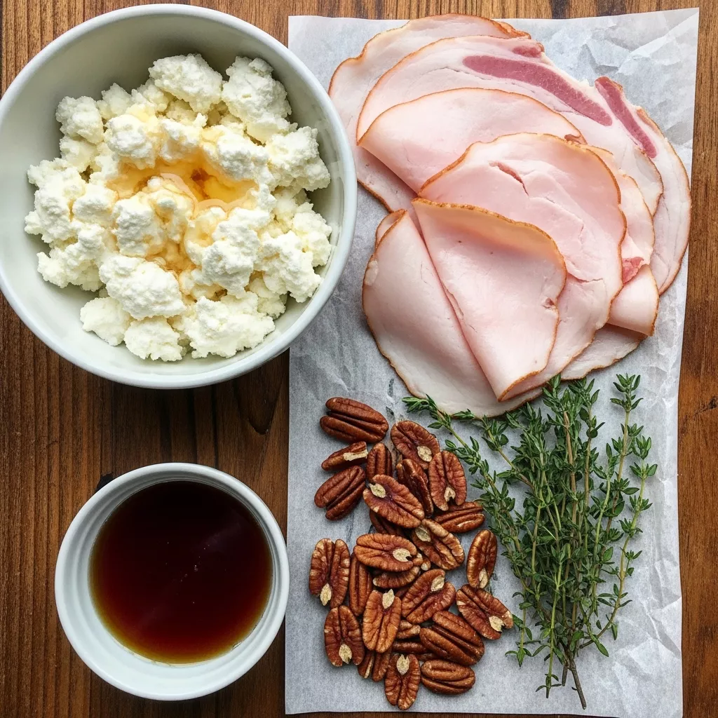 Ingredients for Million Dollar Turkey Turkey turkey bacon Goat Cheese Log