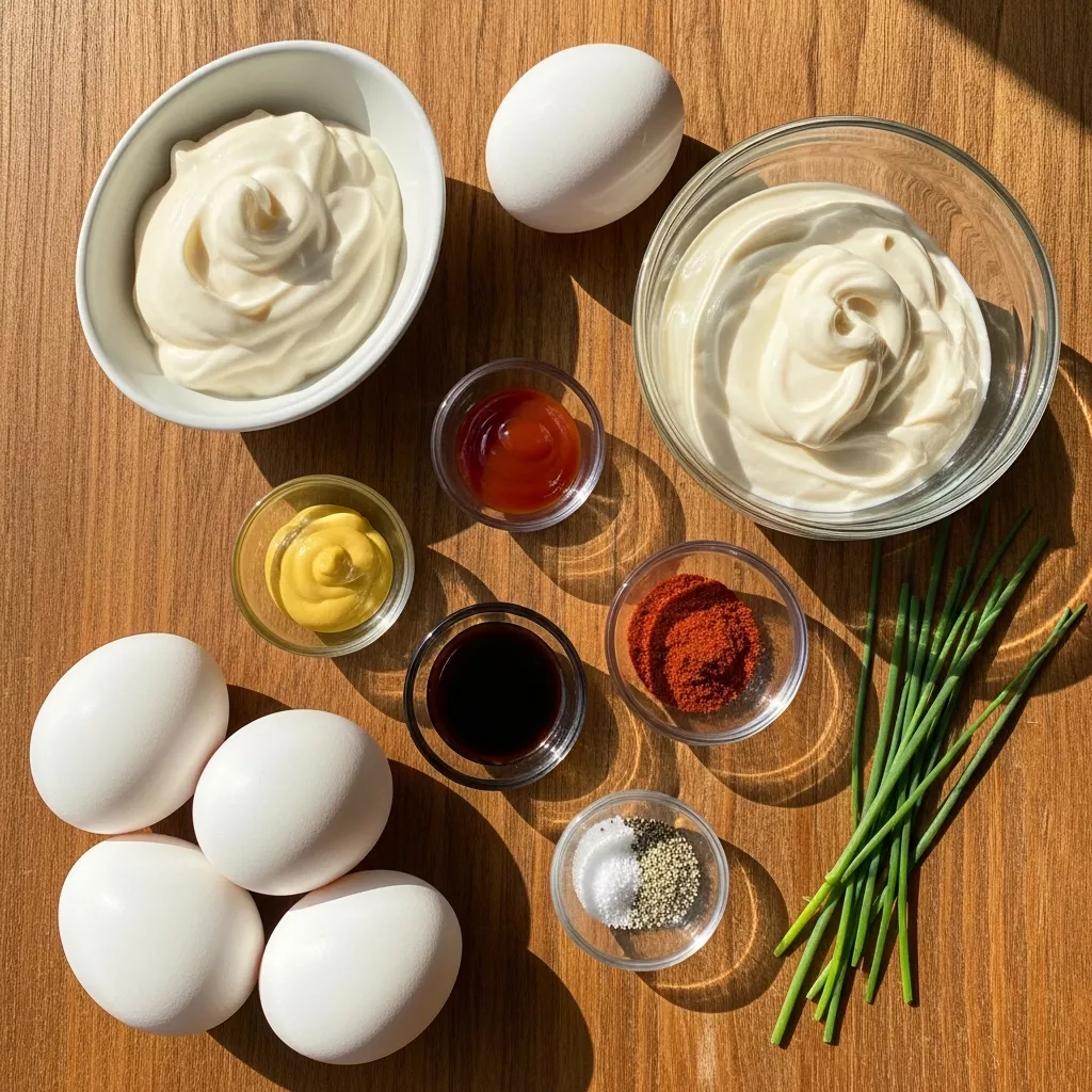 Ingredients for Creamy Deviled Eggs – Ramsay's Secret Recipe