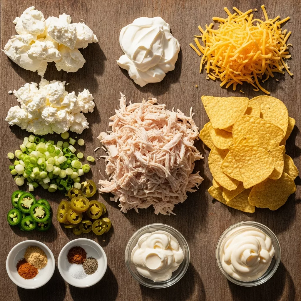 Ingredients for Creamy Copycat Gringo Dip