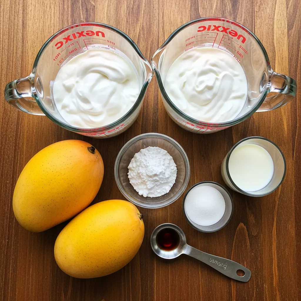 Ingredients for Dreamy 5-Ingredient Mango Mousse