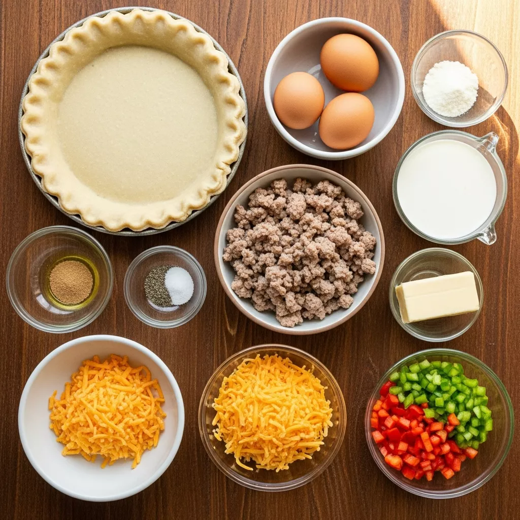 Ingredients for Savory Homemade Breakfast Hot Pockets
