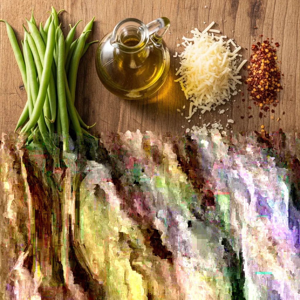 Ingredients for Amazing Crack Green Beans with Garlic and Parmesan