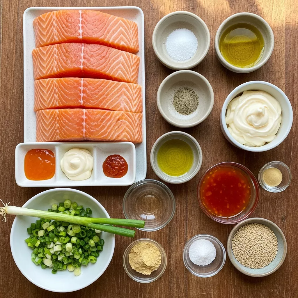Ingredients for Spicy Bang Bang Salmon: Ready in 35 Minutes