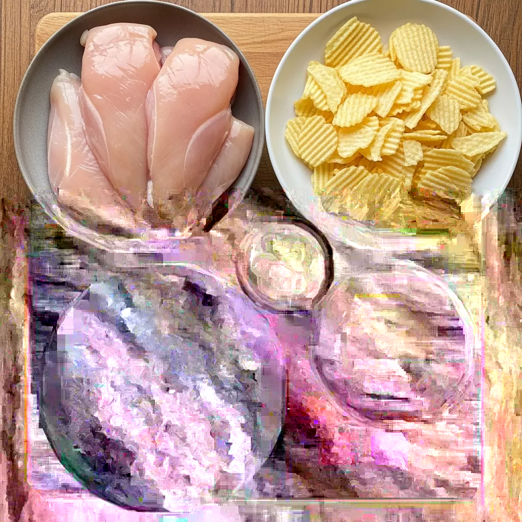 Ingredients for Tangy Parmesan Chicken Crunch